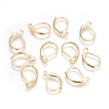 Gancho francés acero inoxidable dorado 16x10x1.7mm