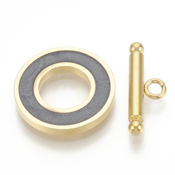 Cierre marinero acero inox dorado y gris 19.5x2mm