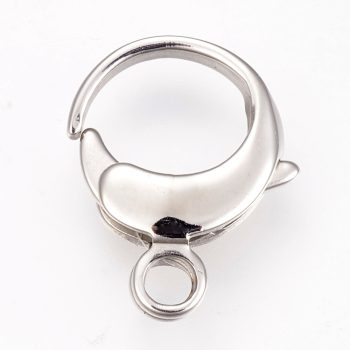 Pico lora llavero acero inox plateado 16x13mm