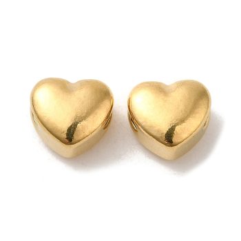 Corazón dorado acero inoxidable  5.5x6.5x4mm