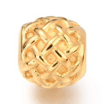 Barril labrado dorado 10x9.5mm