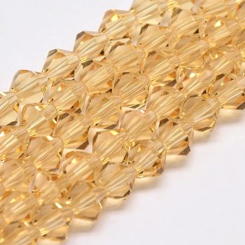 Cristal rombo beige 6x6mm