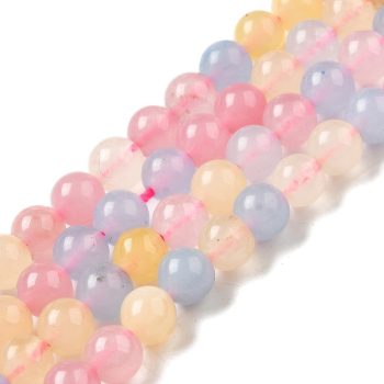 Jade Malasia redondo multicolor pastel 6mm