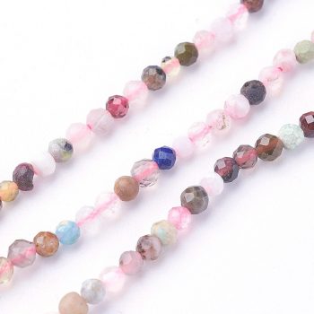 Piedras mixtas redonda multicolor 3mm