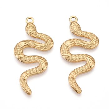 Serpiente dorada acero inox 41x19.5x2mm