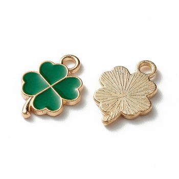 Trebol verde enamel 18x12x2mm