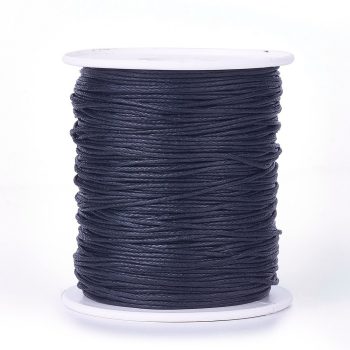 Hilo encerado negro 1mm rollo de 91mts