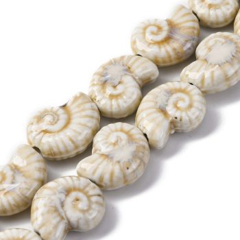 Concha de porcelana beige 21x117x8mm