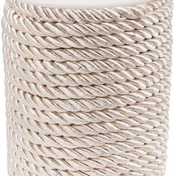 Cuerda nylon trenzada 5mm crema