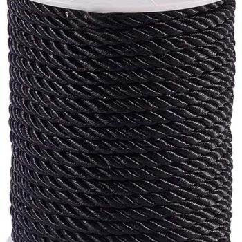 Cuerda nylon trenzada 5mm negra