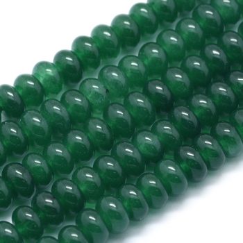 Jade verde forma dona 8x5mm