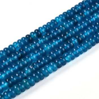 Jade azul forma dona 4x3mm