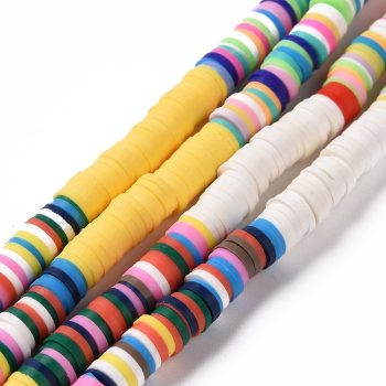 Puca multicolor blanca y amarilla 6x2mm