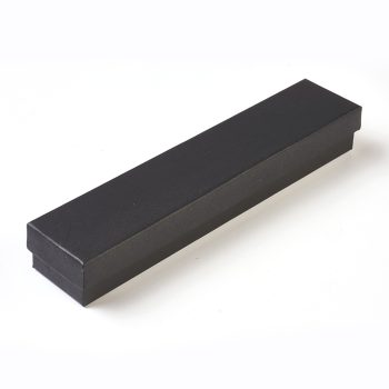 Caja joyeria negra con espuma interna 21x4.5x3.1cm