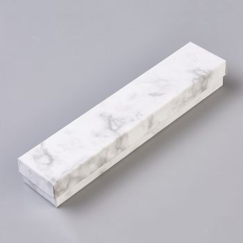 Caja joyeria marmol con espuma interna 21x4.5x3.1cm