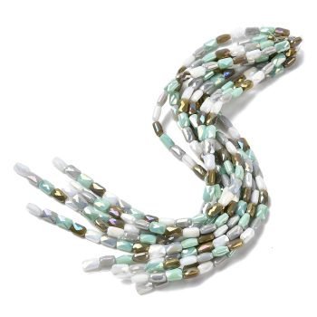 Cristal rectangular facetado multicolor 7x4x3mm