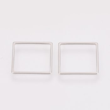 Cuadrado bicel acero inox plateado 16x16mm
