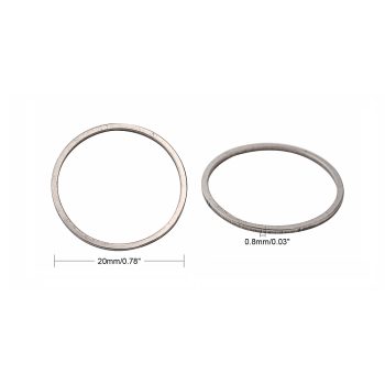 Aro bicel acero inox plateado 25x0.8mm