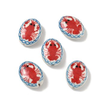 Langosta roja de porcelana 21x16x8mm