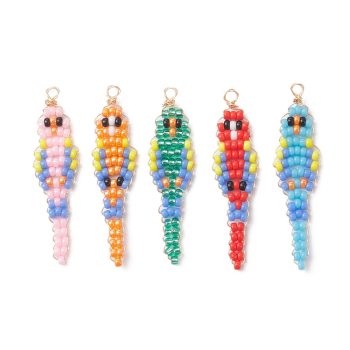 Guacamaya tejida multicolor 40x10x2mm.