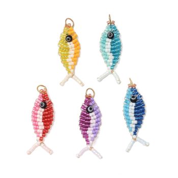 Pez tejido multicolor 39x13x4mm