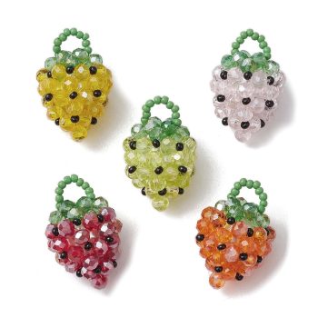 Fresas tejidas multicolor 26x18mm