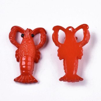 Langosta acrilica roja 49x31x13mm